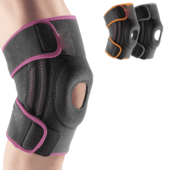 OITY Compression Knee Brace with Side Stabilizers & Patella Gel Pads, Knee Support for Knee Pain, Running & Sports, Men & Women (Orion's, Medium)