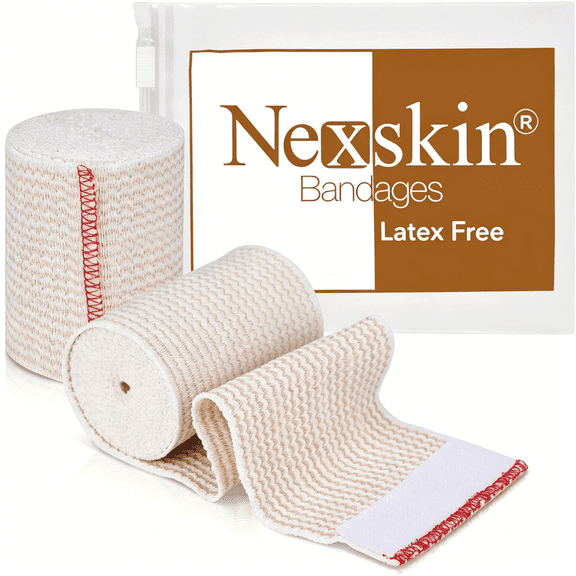 OITY Elastic Bandage Wrap(3 Wide,2 Pack)-Latex Free Compression Bandages Hook&Loop Fasteners at Both Ends-Washable&Reusable Bandages