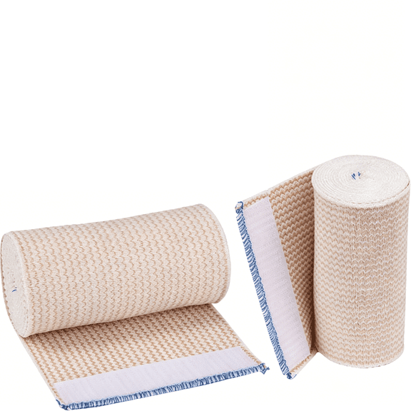 OITY Elastic Bandage Wrap (4 Wide,2 Pack)-Latex Free Athletic/Medical Compression Bandages Hook&Loop Fasteners at Both Ends-Washable&Reusable Bandages