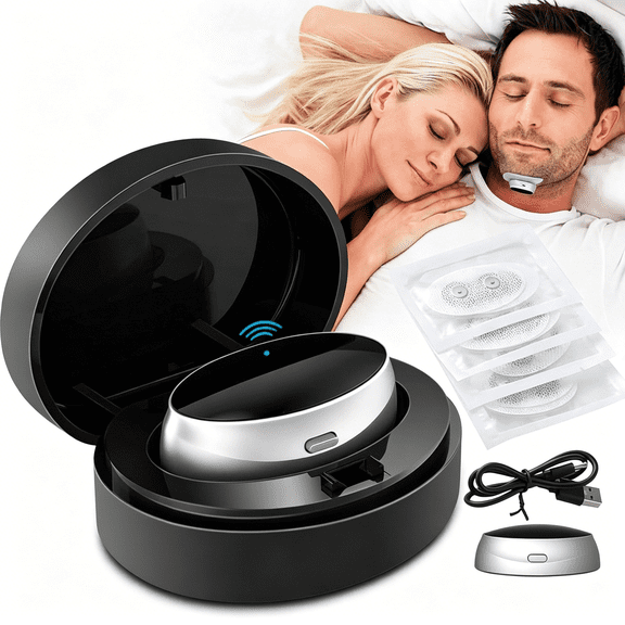OITY Electronic Anti Snoring Device for Chin with Pulse Tech,Smart Sleep Aid Snore Reducer,Chin Strap for Sleeping