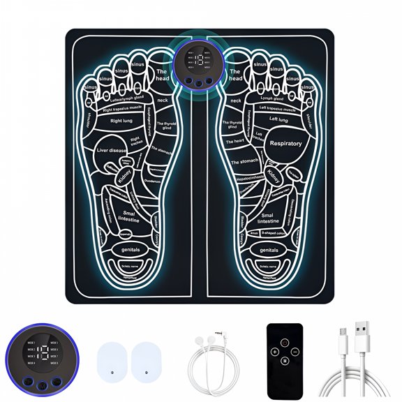 OITY Foot Massager for Muscle Relaxation,Lcd Display Screen,Back Massager&Legs Massager Pad with Remote Control