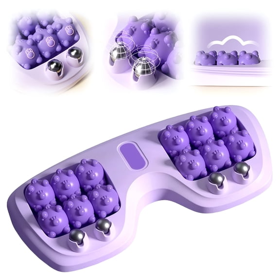 OITY Foot Roller Massager Plantar Fasciitis Massager Purple,Acupressure & Magnetic Therapy for Plantar Fasciitis Relief