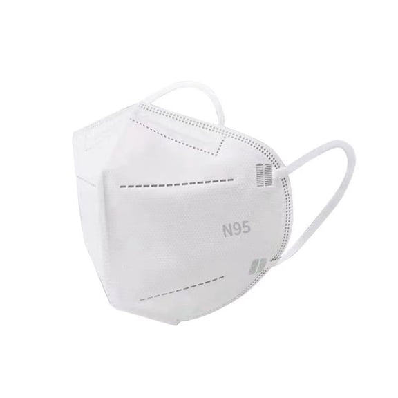 OITY KN95 Face Masks 50 Pack 5-Ply Breathable & High Elastic Ear Loops, 95% Filtration Efficient Foldable Mask Adjustable Nose Clip for Outdoor Activities
