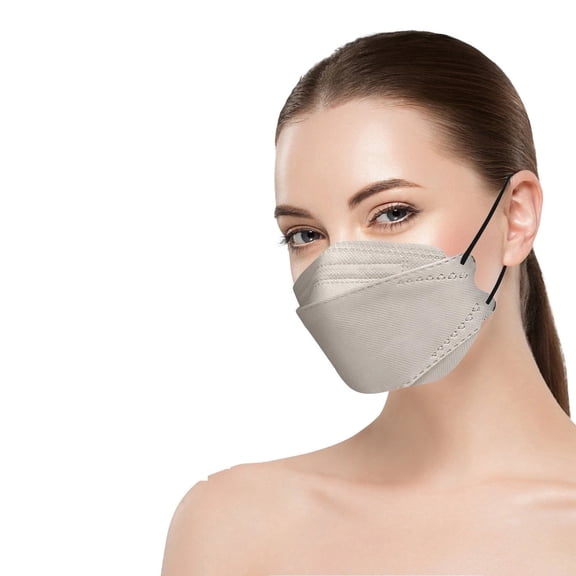 OITY KN95 Face Masks Fish Mask Adult Disposable 4-Layer Protective 50 Pack Protection Breathable Dustproof Outdoor Safety Windproof