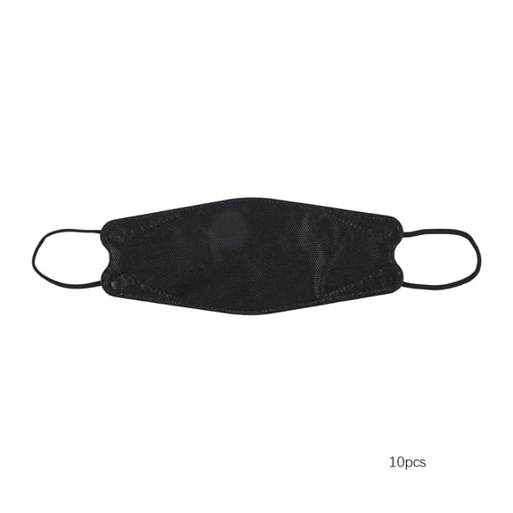 OITY Kn95 Face Mask Black 4-Layer Fish-Mouth Design for Pm2.5, Dust & Droplet Filtration Daily Commuting, Public Transit, Hospital Use Pack of 10
