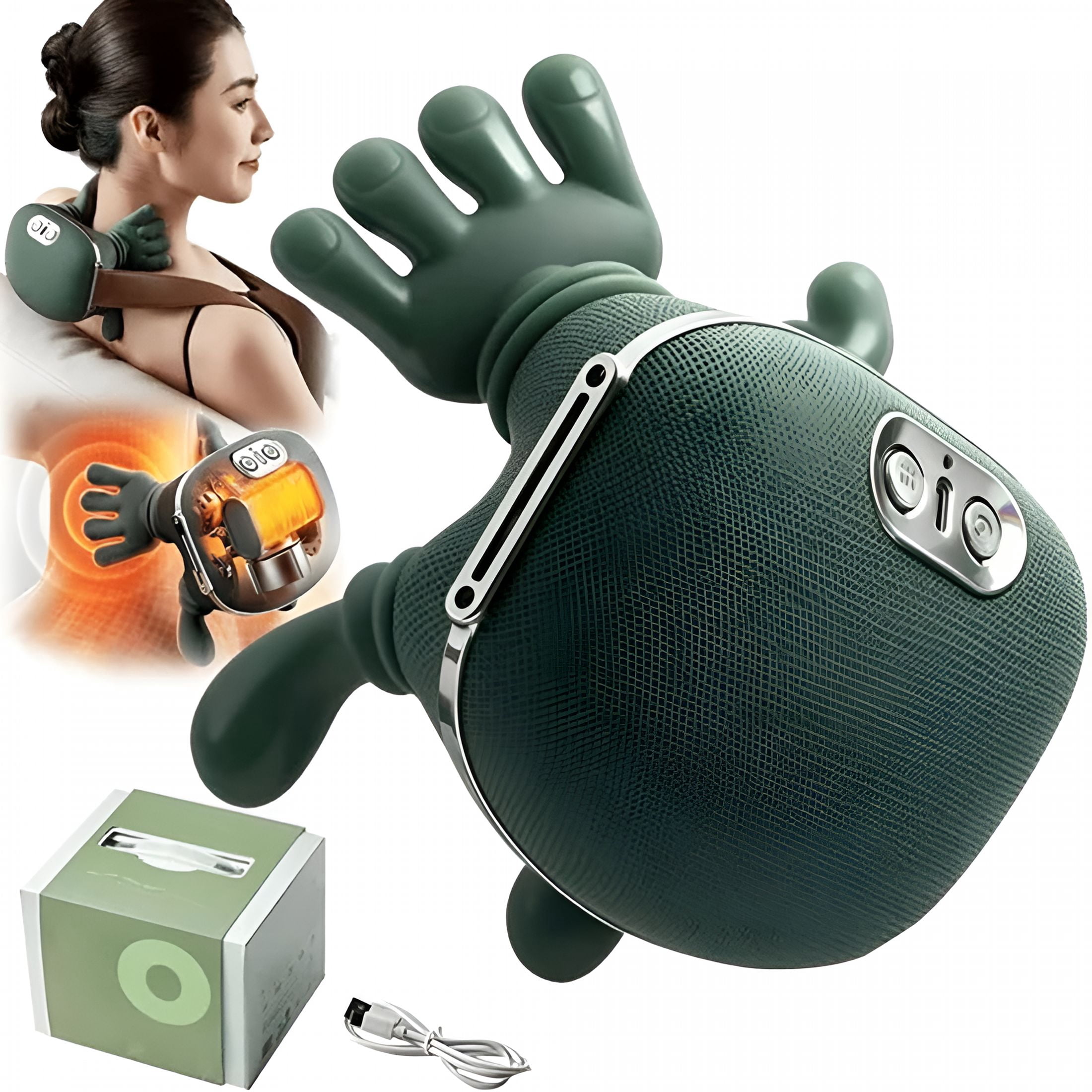 OITY Neck Massager for Pain Relief Deep Tissue,4D Kneading Massage ...