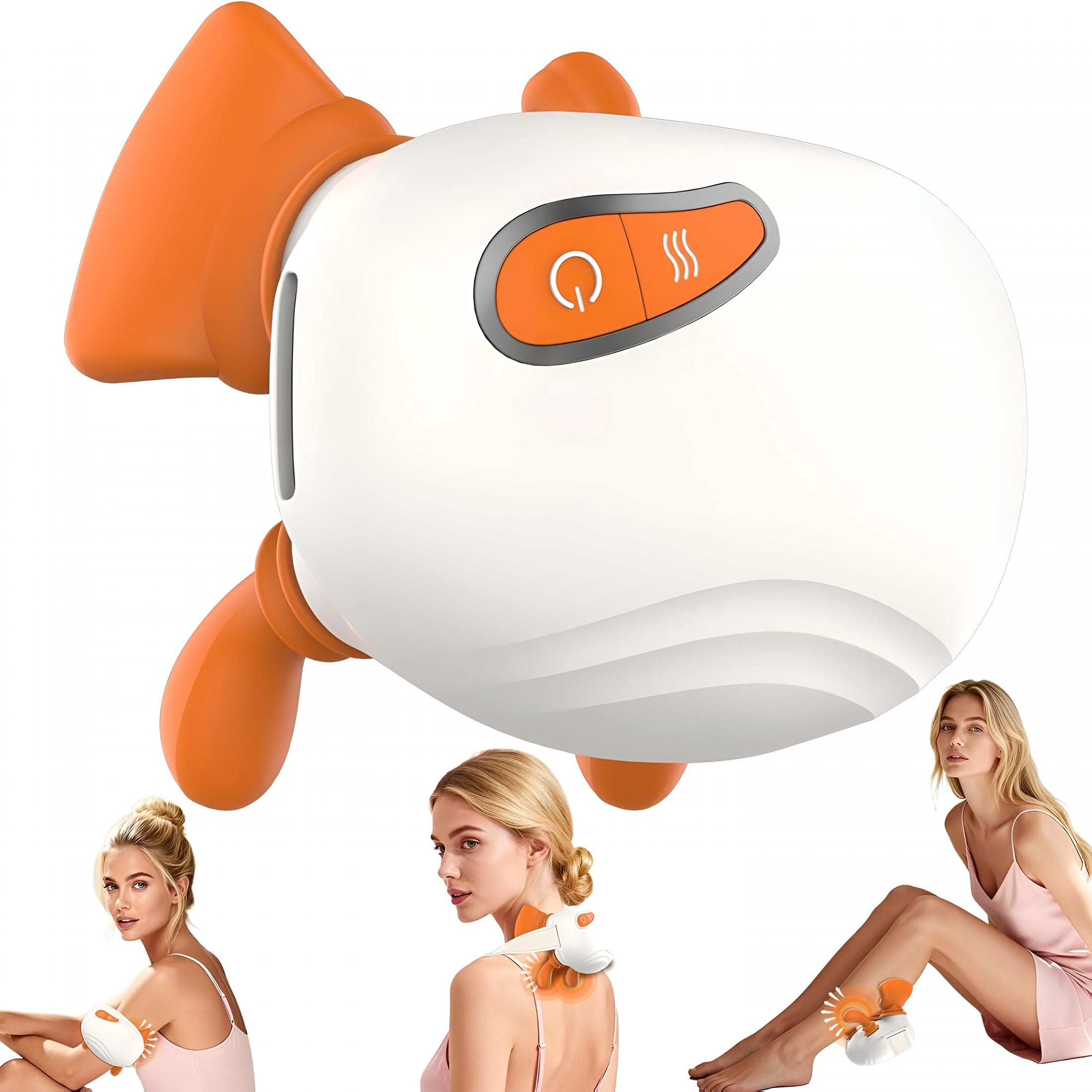 OITY Neck and Shoulder Massager, Bionic Shiatsu Heated Back Massager, Hands Massager with Fingers, 4D Kneading Massage, Simulates a Real Palm Massage for Deep Relief