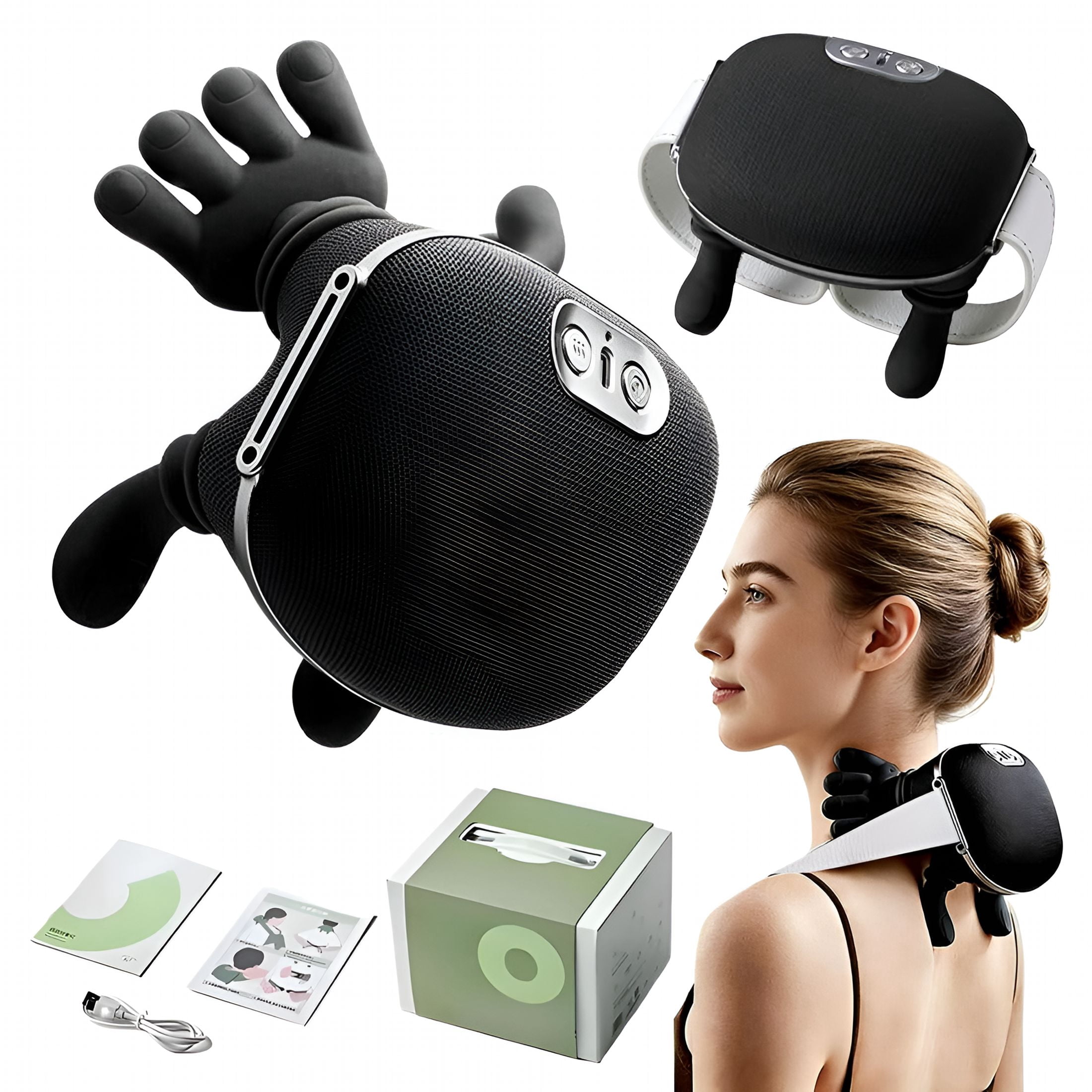 OITY Neck and Shoulder Massager, with Heat Electric Shoulder & Cervical Massage for Pain Relief, Deep Tissue Massage Heated for Neck, Back, Shoulder