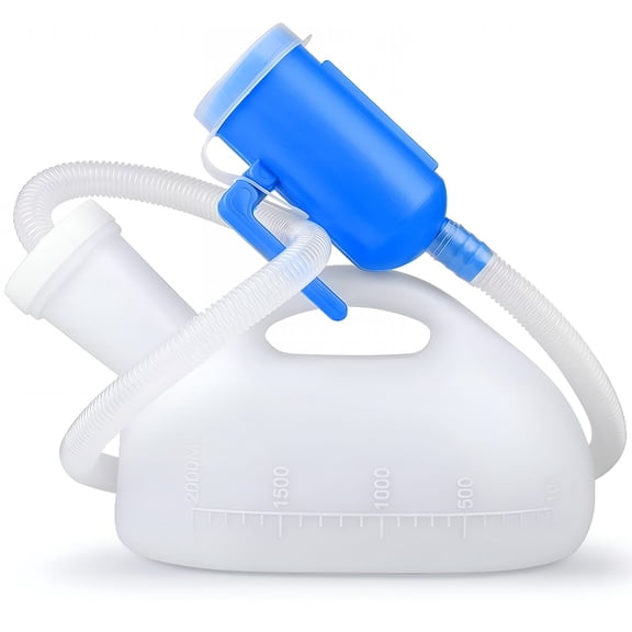 OITY Portable Urinals for Men,2000Ml Urine Bottle for Men,Male Portable Pee Bottle,Spill Proof Men'S Potty Portable Urinal,45.2" Long Tube with Lid
