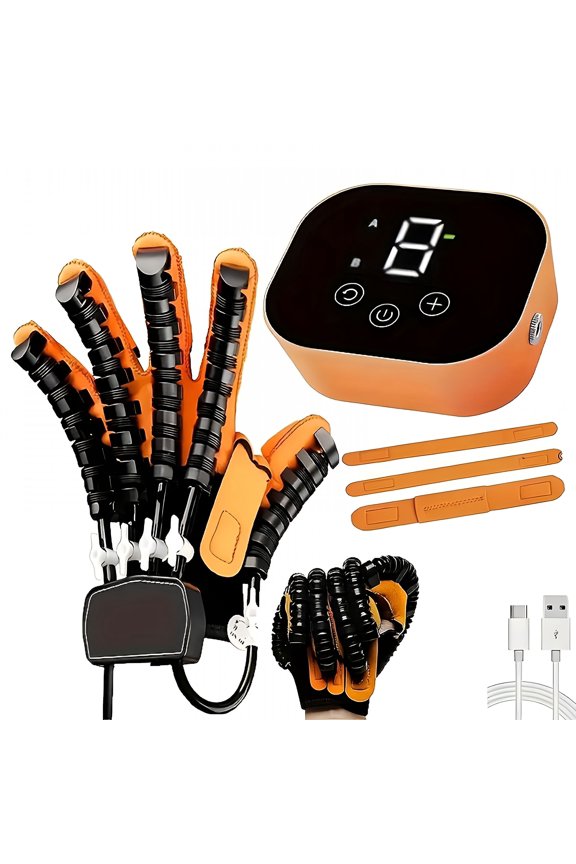 Rehabilitation Robot Glove for Stroke,Robotic Hand Stroke Recovery Equipment,Fingers Strength Training Device for Hemiplegia,Strength Adjustable