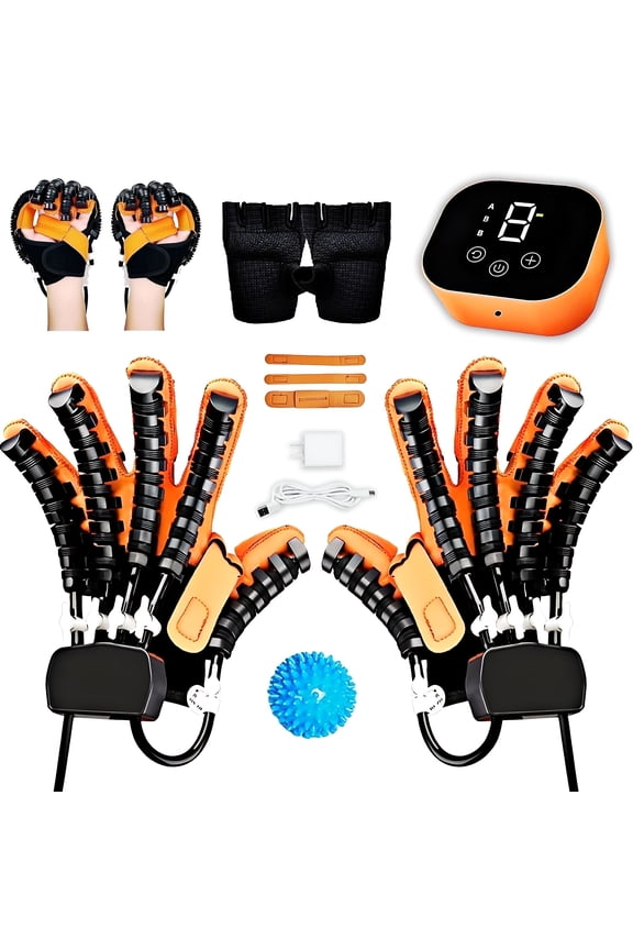 Rehabilitation Robot Gloves, Hand Exerciser for Stroke with Neuromuscular Recovery & Stroke Therapy Equipment, Strength Adjustable Hand Exercisers for Therapy, 2 Piece