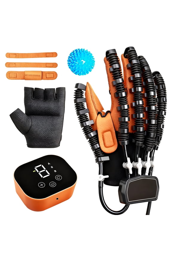 Rehabilitation Robot Gloves,Hand Exerciser for Stroke,Fingers Strength Training Device for Hemiplegia,Strength Adjustable Hand Therapy,1 Piece