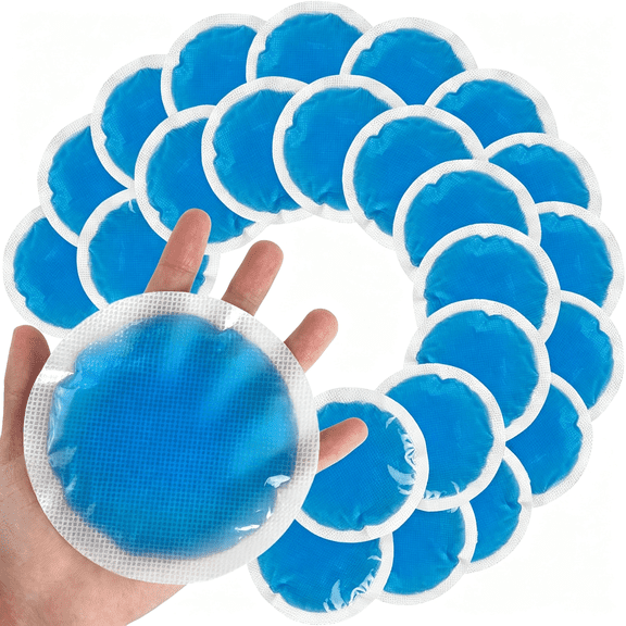 OITY Reusable Soft Ice Packs-24 Pack Small Cold Compress for Injuries,Kids,Face,Breast&Allergies Kids Ice Packs
