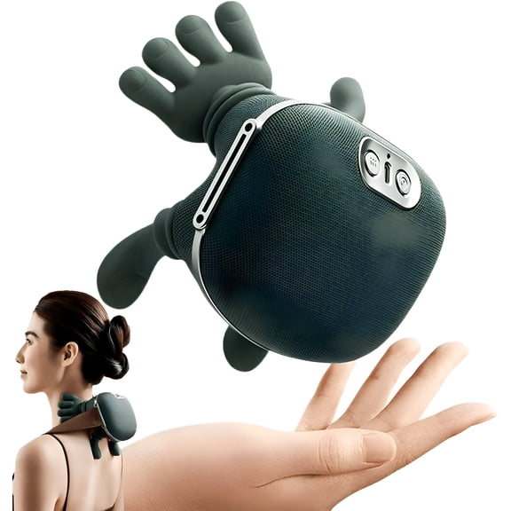 OITY Shoulder And Neck Massager,Bionic Heated Massager,Neck Massager with Fingers,4D Kneading Massage,Simulates a Real Palm Massage for Comfort,Relax Muscle Tension