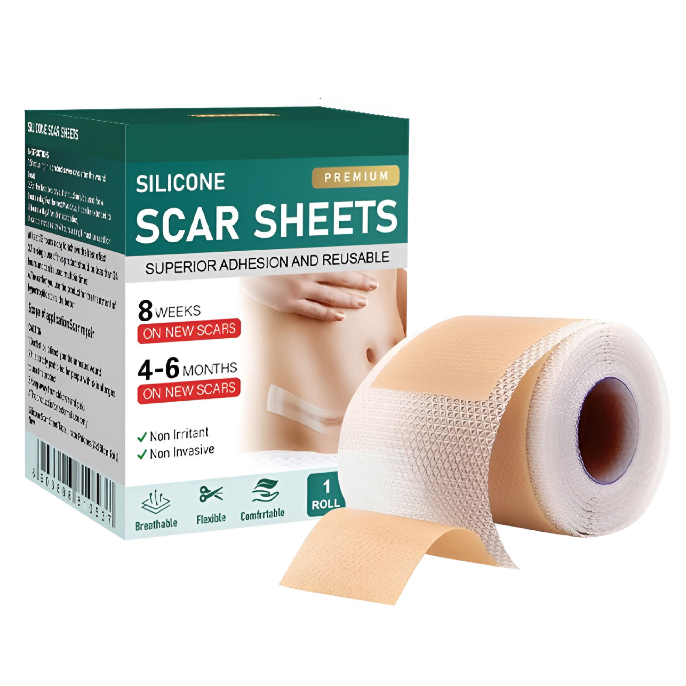 OITY Silicone Scar Sheets,Silicone Scar Tape for Scar Removal Treatment ...