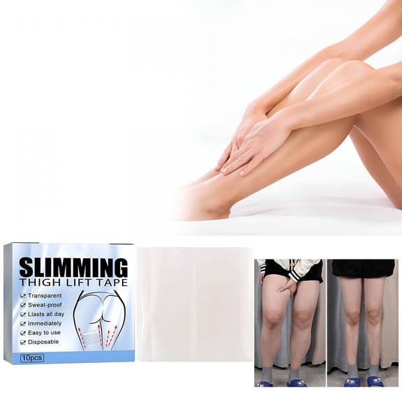 OITY Thigh Lift Tape-Transparent Body Bandage Patch for Lifting And Chafing Prevention-10 Disposable Inner Pads for Outdoor Activities 10Pcs