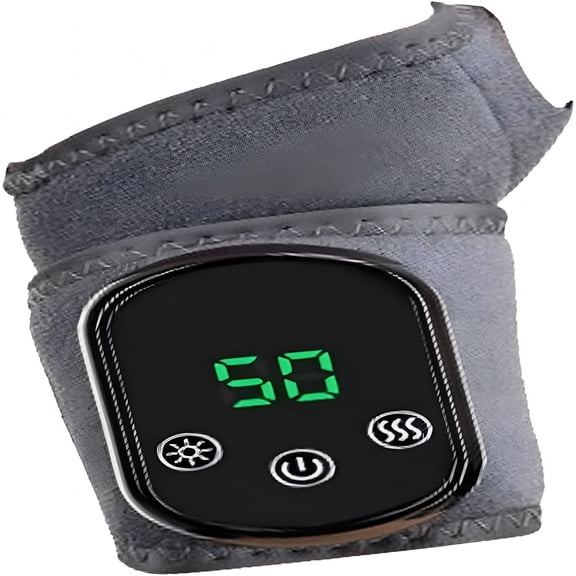 OITY Triple Therapy Foot Massager,Foot Renew for Neuropathy,Smart Wireless Portable Heated Ankle Wrap with Hot Compress & Heat Levels for Pain Relief (1 Pc Wrist)