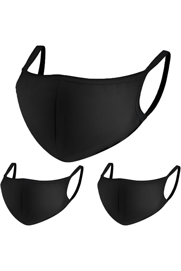Unisex Anti Dust Face Mouth Mask Black Cloth Cotton Face Mask Washable Reusable - Protection From Dust Pollen Pet Dander
