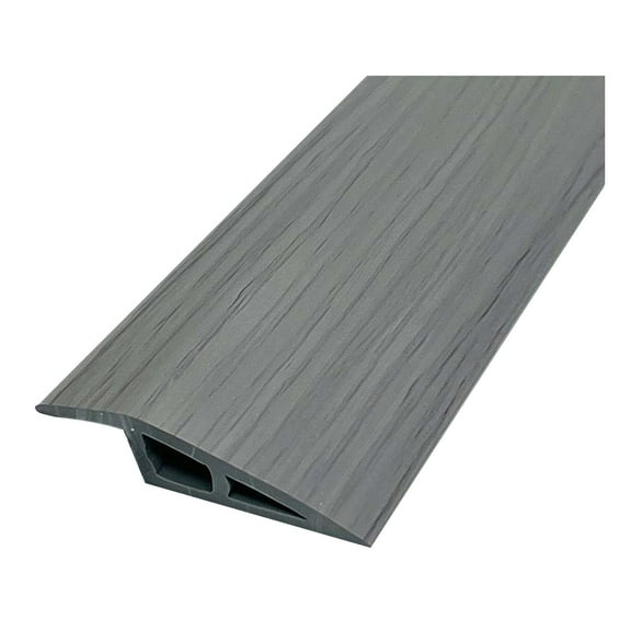 OIUR 1/1.5CMx100CM PVC Threshold Ramp Self-Adhesive Floor Transition Strip Non-slip Doorways Carpet Tile Overlap Edge Reducer