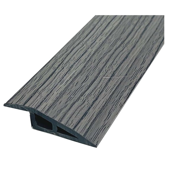 OIUR 1/1.5CMx100CM PVC Threshold Ramp Self-Adhesive Floor Transition Strip Non-slip Doorways Carpet Tile Overlap Edge Reducer