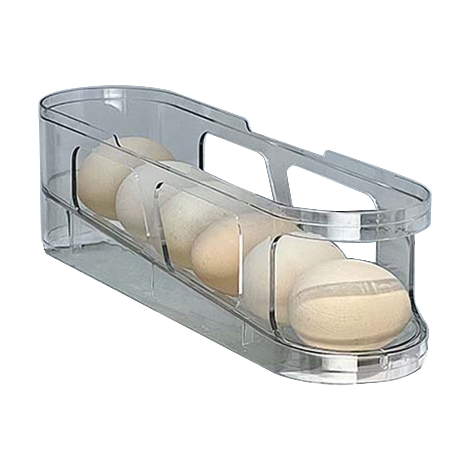 OIUR 1/2/3Pcs Fridge Egg Holder Large Capacity Multi-layer Transparent Design Stackable Automatic Rolling Egg Dispenser