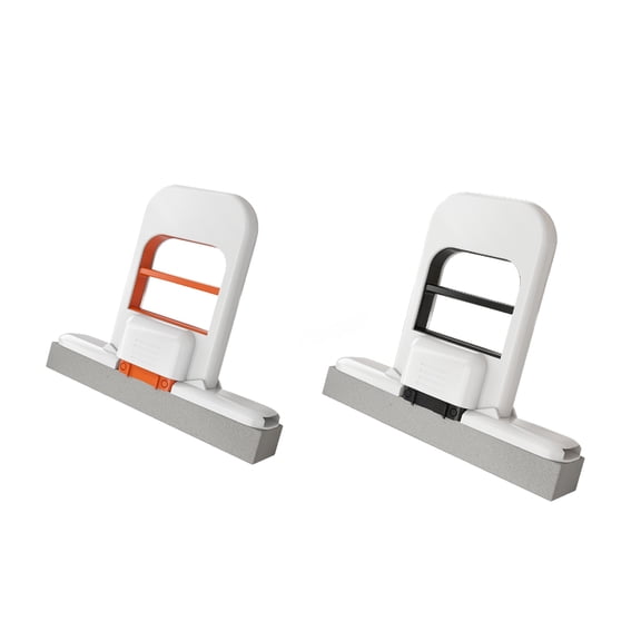 OIUR 1/2/3Pcs Mini Mop with Deep Groove Design Wet/Dry Sponge Mop One-Hand Squeeze Handle Foldable Desktop Mop