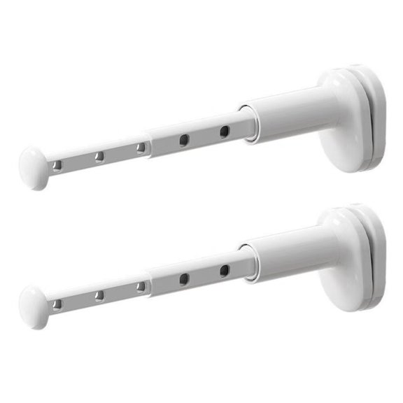OIUR 1/2Pcs Retractable Clothes Drying Rack Strong Load-bearing Simple Installation Foldable Hanger Pull-Out Clothes Drying Rod
