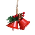 thumbnail image 1 of OIUR 1/4Pcs Christmas Bells Easy Installation Lanyard Design Pine Cone Shape Xmas Bells Doors Windows Tree Decor, 1 of 7