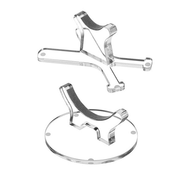 OIUR 1 Set Acrylic Baseball Bat Stand Heavy Duty Space-Saving Transparent Softball Bat Holder Organizer Desk Storage Display Rack