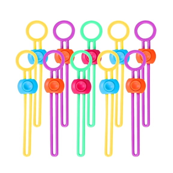 OIUR 10/20/30/50Pcs Sealing Ties Reusable Multipurpose Zipper Cable Ties Food Bags Detachable Sealing Cables