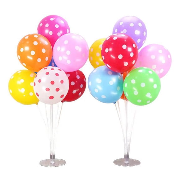 OIUR 100 Pcs Colorful Polka Dot Balloons 12-inch Large Assorted Latex Balloons for Birthday Party Supplies Wedding Festival Decoration