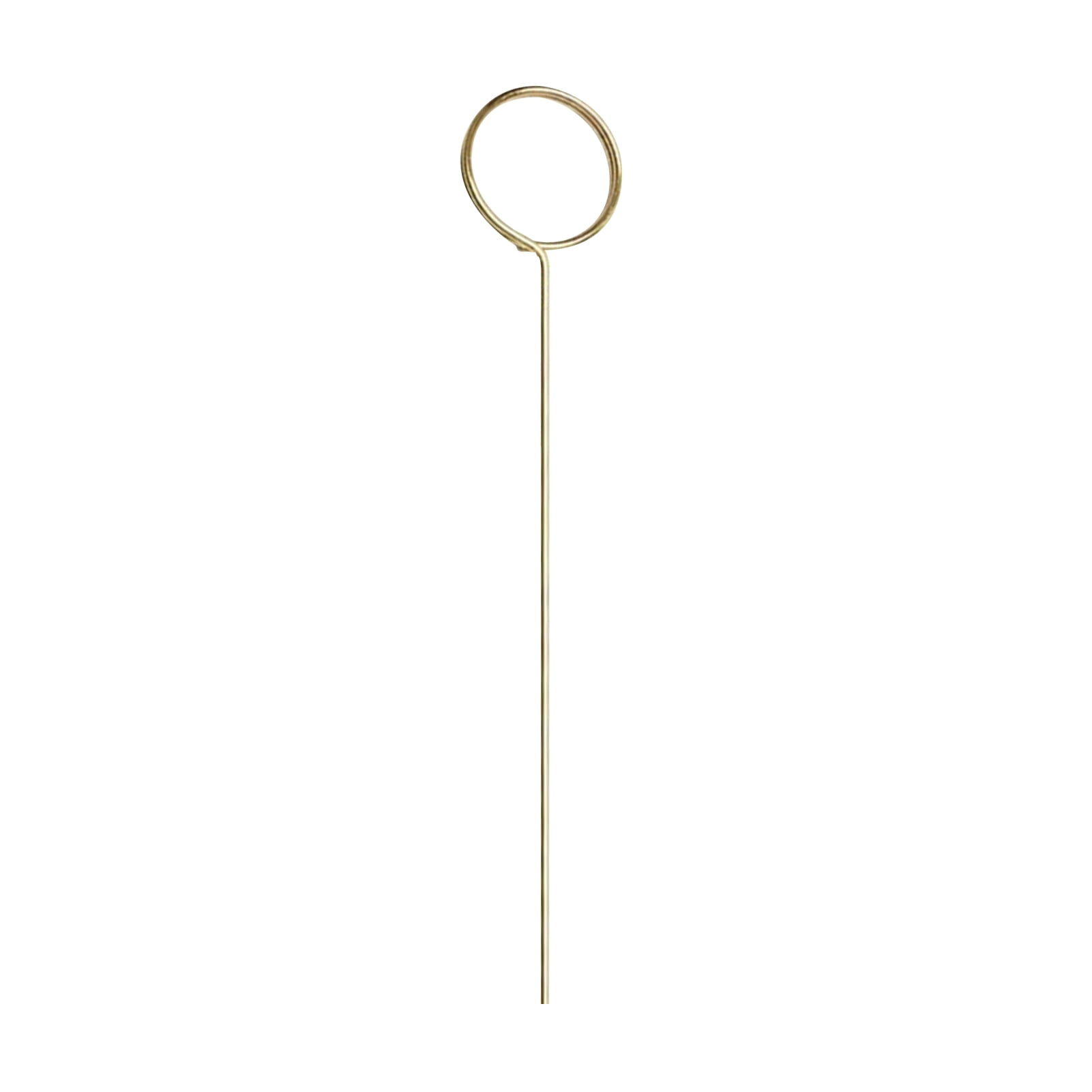 OIUR 100 Pcs Metal Floral Place Card Holder Round Star Heart Shape Flower Picks Clip for Floral Arrangement Golden Gift Card Holder for Wedding Party