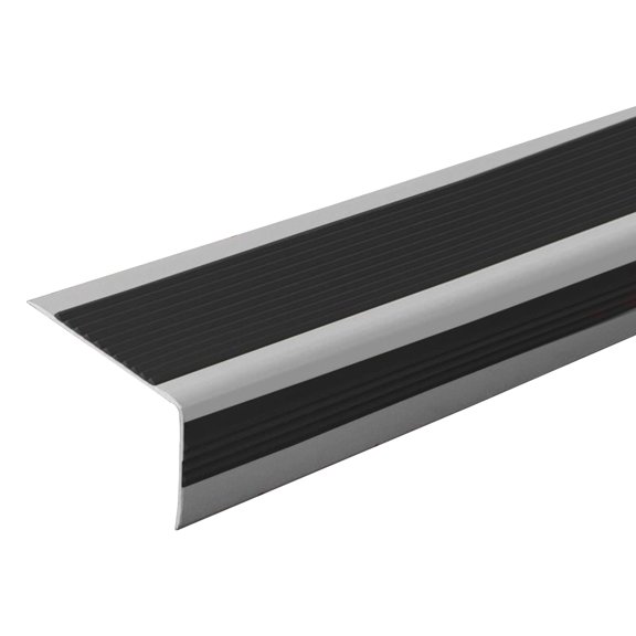 OIUR 100CM Non-Slip Stair Nosing L-Shape Staircase Step Tread Self-Adhesive Stair Edge Protector Waterproof Indoor Outdoor Stair Nose Molding