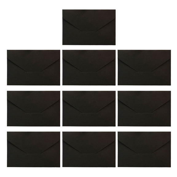 OIUR 10Pcs Small Blank Envelopes, Multi‑Color Card Envelopes, Mini Envelopes for Gift Cards, Greeting Cards, Invitations, DIY Handmade Stationery for Business Holiday Party