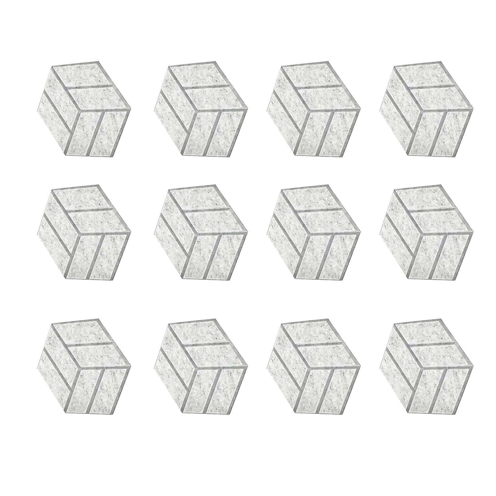 OIUR 12Pcs Felt Soundproof Wall Panel Self-Adhesive Sound Absorbing High Density Thick Acoustic Foam Panel Home Studio Hexagon Noise Reduction Wall Panel