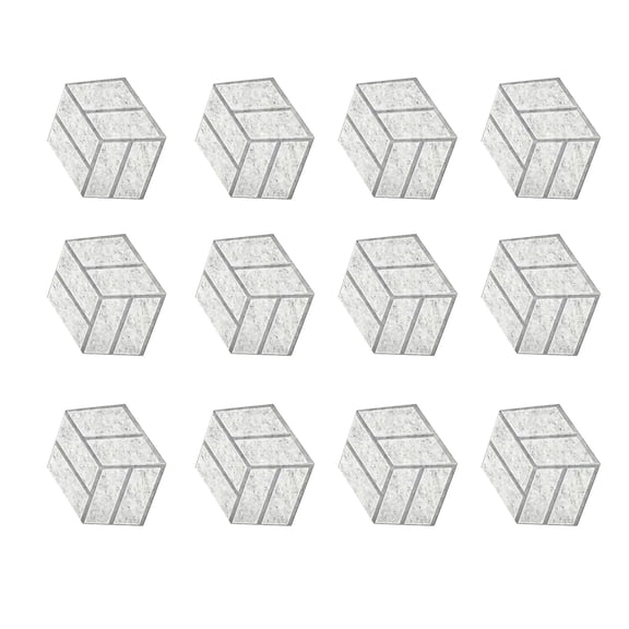OIUR 12Pcs Felt Soundproof Wall Panel Self-Adhesive Sound Absorbing High Density Thick Acoustic Foam Panel Home Studio Hexagon Noise Reduction Wall Panel