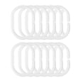 thumbnail image 1 of OIUR 12Pcs Shower Curtain Hook Heavy Duty Universal Bathroom Shower Rod C-shaped Ring Hanger Holder Bathroom Curtain Accessories, 1 of 7