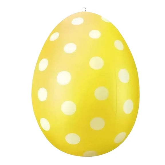 OIUR 19" Inflatable Easter Eggs Decorations Giant Easter Egg Ornament Colorful Eggs Outdoor Yard Decor for Living Room Office Garden Lawn