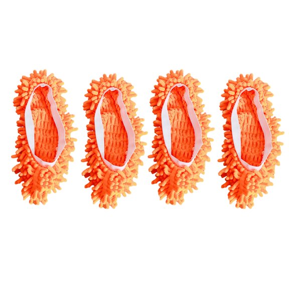 OIUR 2 Pairs Lazy Shoe Cover Strong Dust Absorption Easy to Carry Elastic Wear-Resistant Foot Mops Floor Cleaning Tool