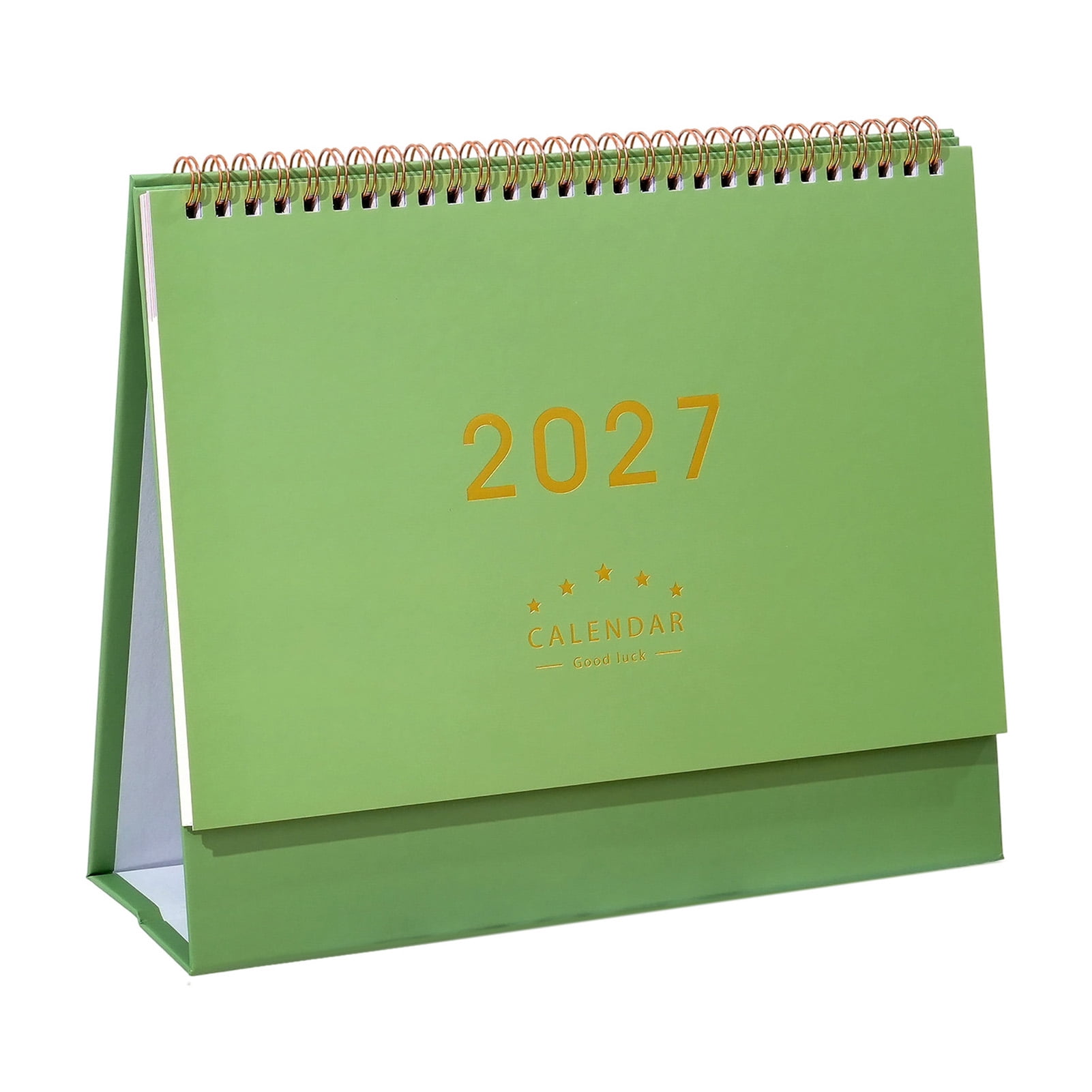 Desk Paper Note OIUR 2027 Desk Calendar, Standing Flip Desktop Calendar, Minimalist ...