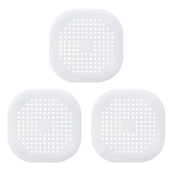 OIUR 3/5/10Pcs Floor Drain Mat Easy Installation Effective Residue Filter Anti-clog Shower Drain Cover Leak-proof Drain Strainer