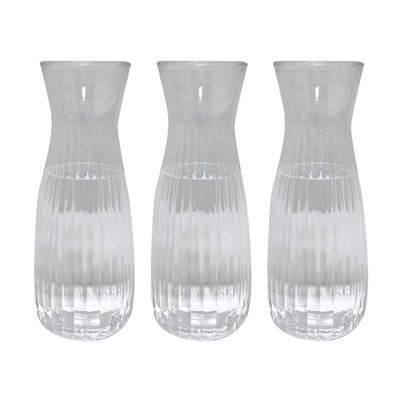 OIUR 3/5/10Pcs Plastic Vase Transparent Color Single Stem Vase Lightweight Smooth Reusable Vase Dining Table Decoration