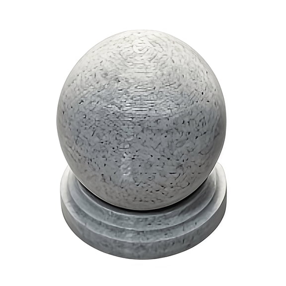 OIUR 3D Printed Stone Ball Storage Box, Threaded Screw Sphere Container for Desk, Mini Round Organizer for Jewelry, Unique Home Decor Gift