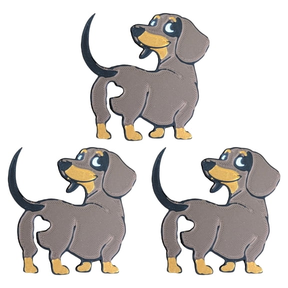 OIUR 3Pcs Dachshund Bread Clips Set Funny Butt Bag Clips Reusable Plastic Sealing Clips for Food Bags Novelty Kitchen Gadgets