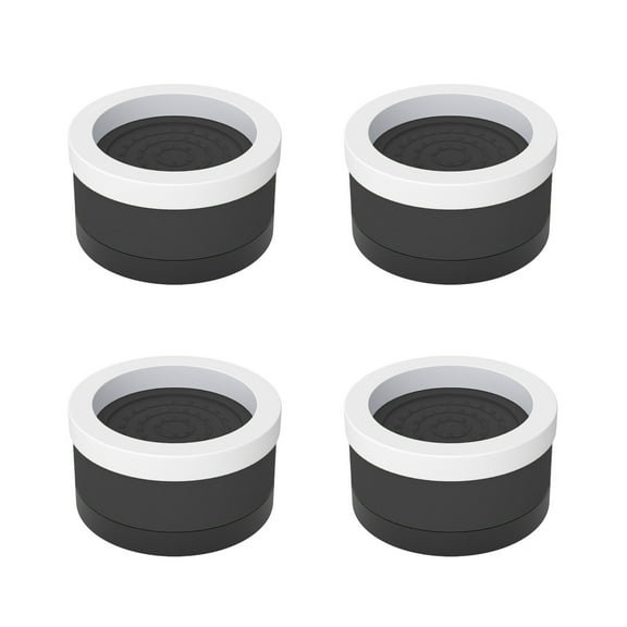 OIUR 4Pcs Round Furniture Riser Heavy Duty Bed Riser Stackable Anti-slip Table Desk Couch Chair Sofa Cabinet Leg Lift Riser Heightening Foot Pad