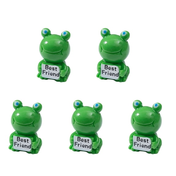 OIUR 5 Pcs Cute Mini Animal Figurines, Resin Desk Decor with Inspiring ...