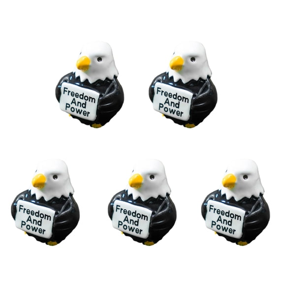 OIUR 5 Pcs Cute Mini Animal Figurines, Resin Desk Decor with Inspiring ...