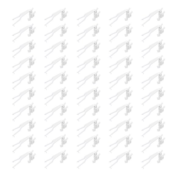 OIUR 50Pcs Christmas Light Fixing Clips, Shingle Gutter Mounting C5 C6 C7 C9 Light Clips, Weatherproof Outdoor String Light Holder Hanger