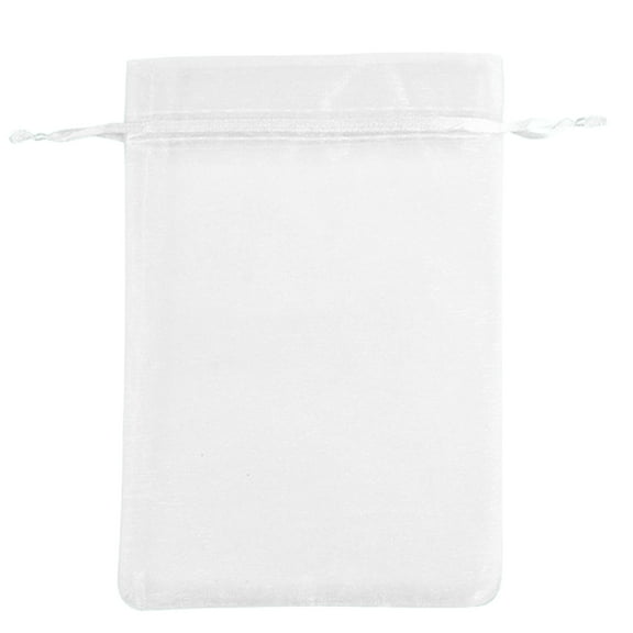 OIUR 50Pcs Fruit Protection Bags Breathable Transparent Easy to Install Drawstring Mesh Tomato Protector Bags Pest Barrier Netting Covers