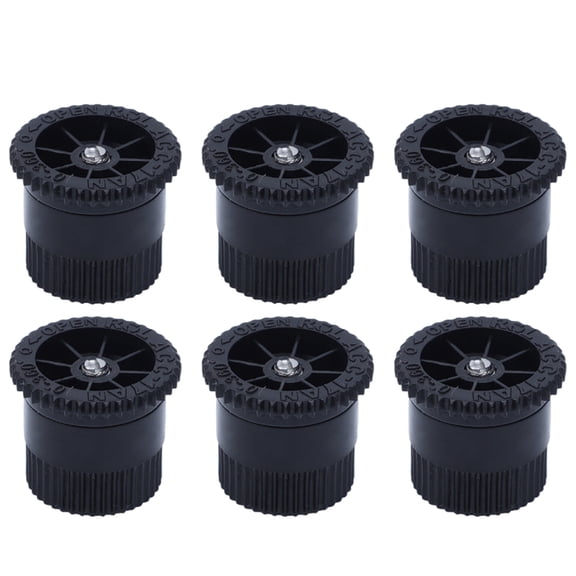 OIUR 6 Pcs Variable Arc Nozzles Radius Sprinkler Heads Pop-up Sprinkler Replacement Nozzle Adjustable 0-360 Degrees Full Circle Pattern Spray Nozzles for Garden Lawn Irrigation